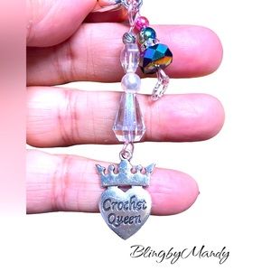 Keychain purse bling for crocheters /crafters